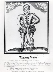 Thomas Nashe (1567-c.1601), aus einem Pamphlet, veröffentlicht 1597 von English School